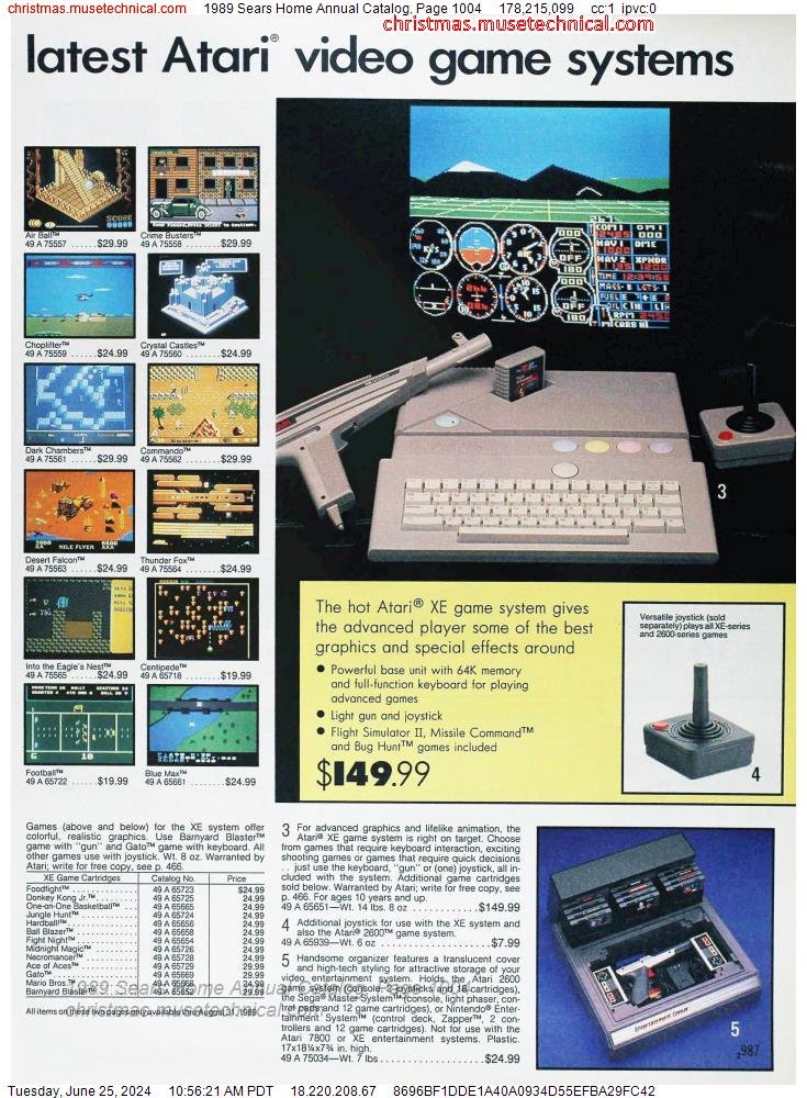 1989 Sears Home Annual Catalog, Page 1004