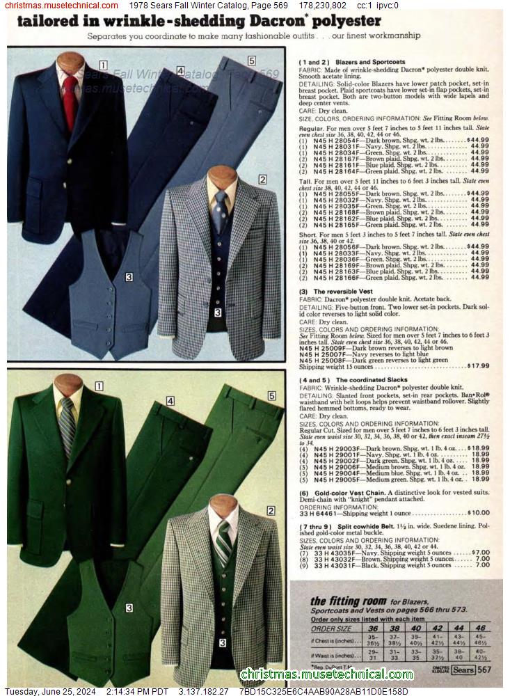 1978 Sears Fall Winter Catalog, Page 569