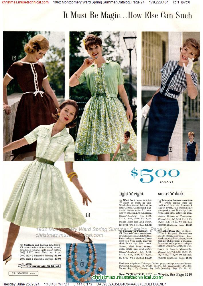 1962 Montgomery Ward Spring Summer Catalog, Page 24