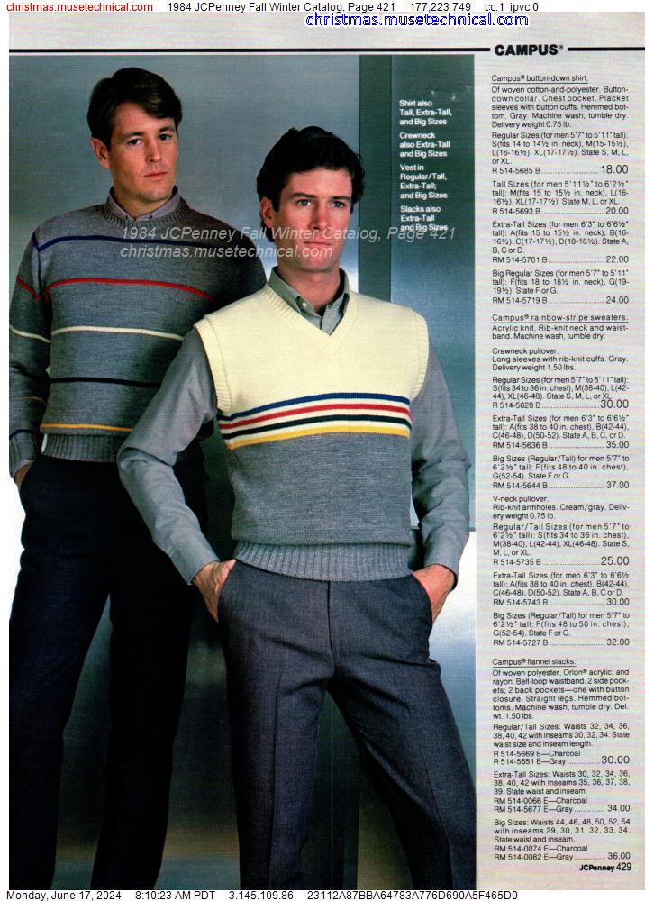 1984 JCPenney Fall Winter Catalog, Page 421