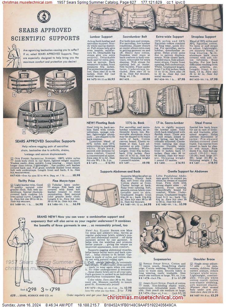 1957 Sears Spring Summer Catalog, Page 627