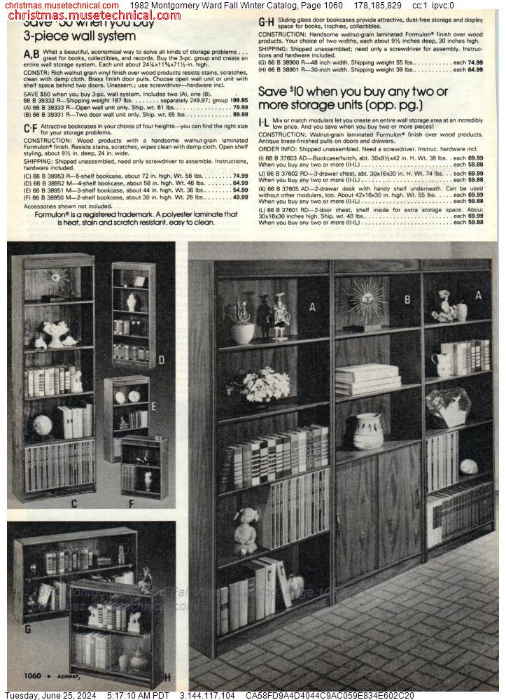 1982 Montgomery Ward Fall Winter Catalog, Page 1060