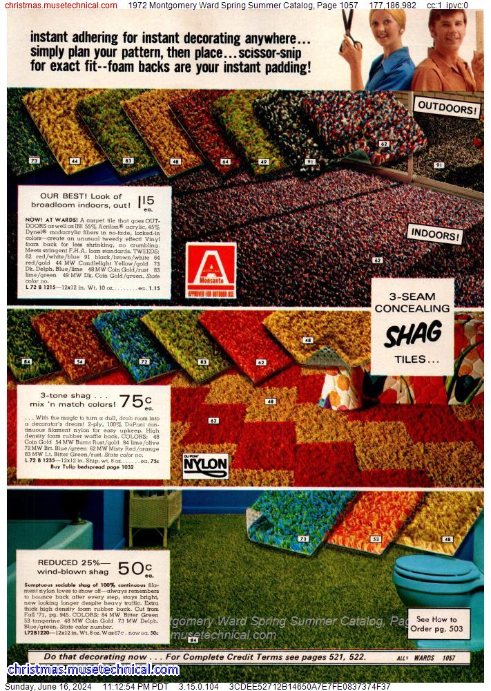 1972 Montgomery Ward Spring Summer Catalog, Page 1057