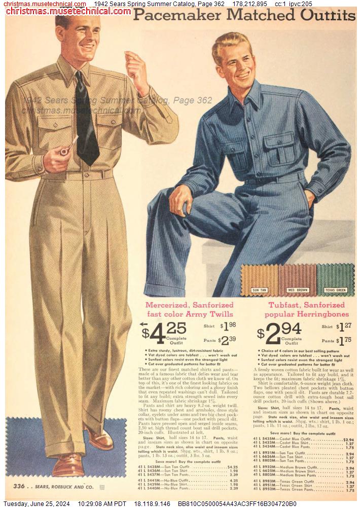 1942 Sears Spring Summer Catalog, Page 362