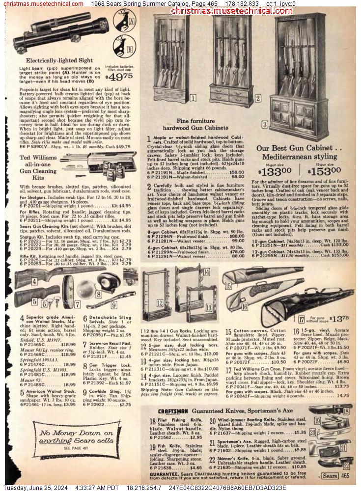 1968 Sears Spring Summer Catalog, Page 465