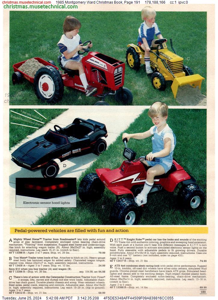 1985 Montgomery Ward Christmas Book, Page 191