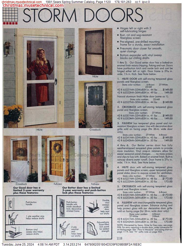 1991 Sears Spring Summer Catalog, Page 1120
