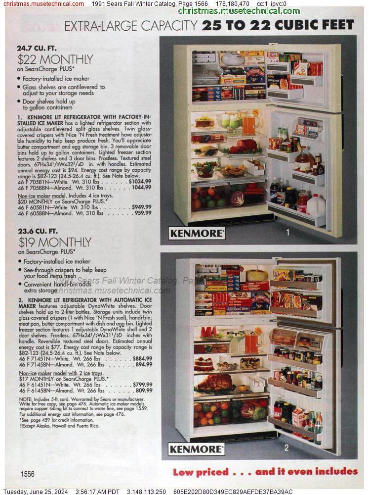 1991 Sears Fall Winter Catalog, Page 1566