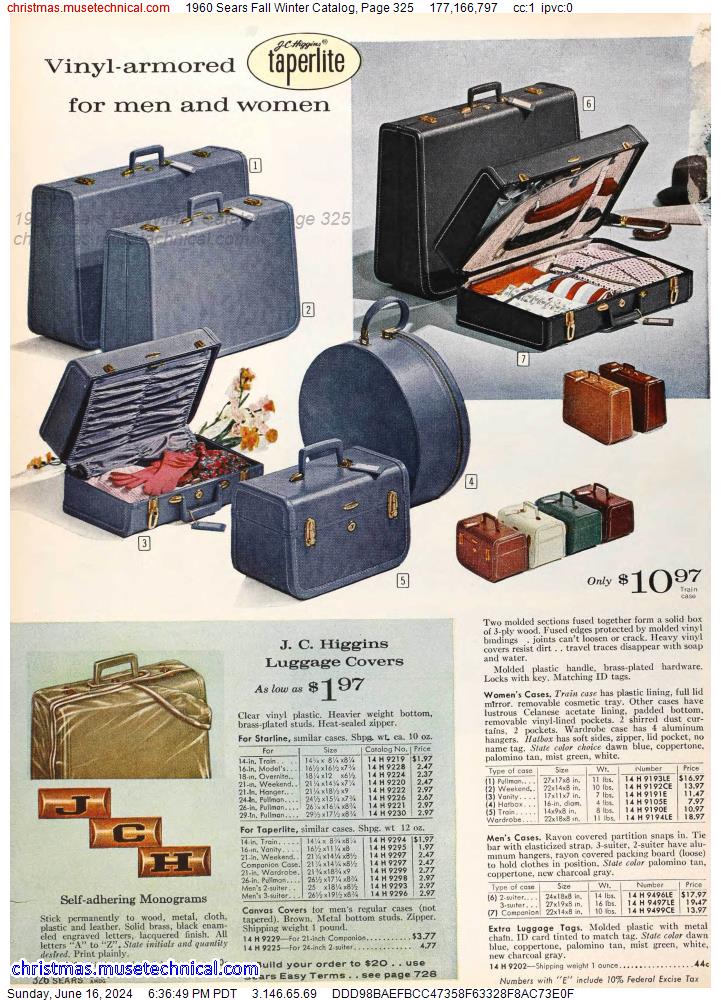 1960 Sears Fall Winter Catalog, Page 325