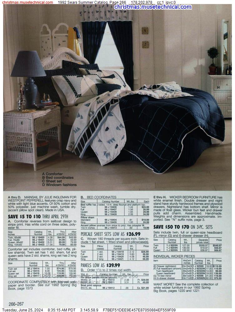 1992 Sears Summer Catalog, Page 266