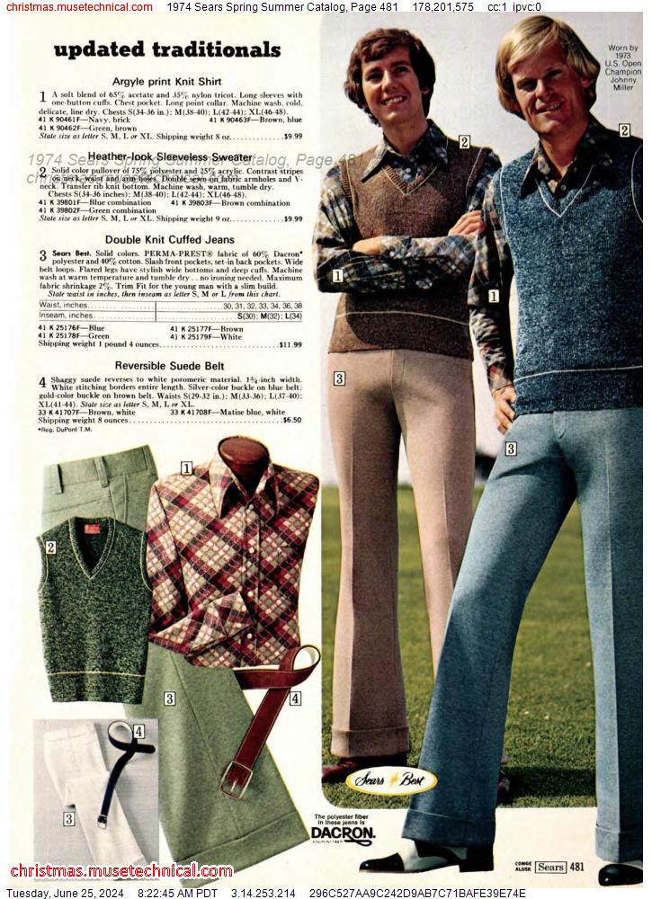 1974 Sears Spring Summer Catalog, Page 481