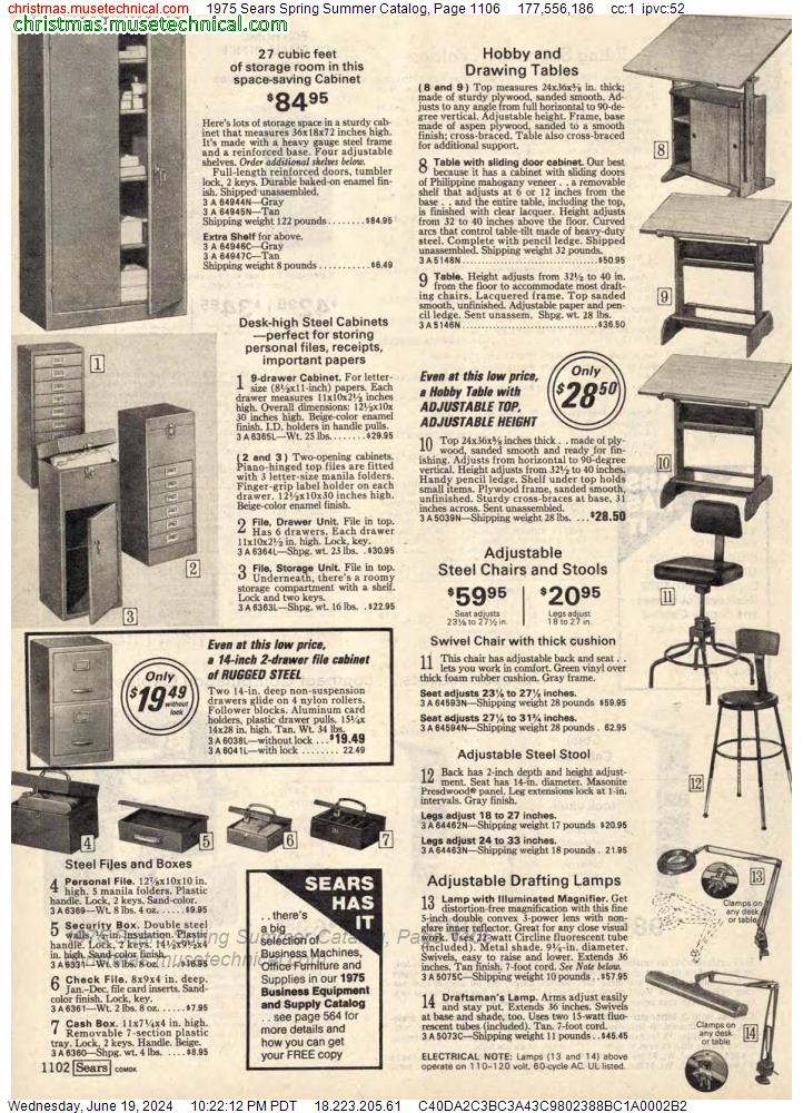 1975 Sears Spring Summer Catalog, Page 1106