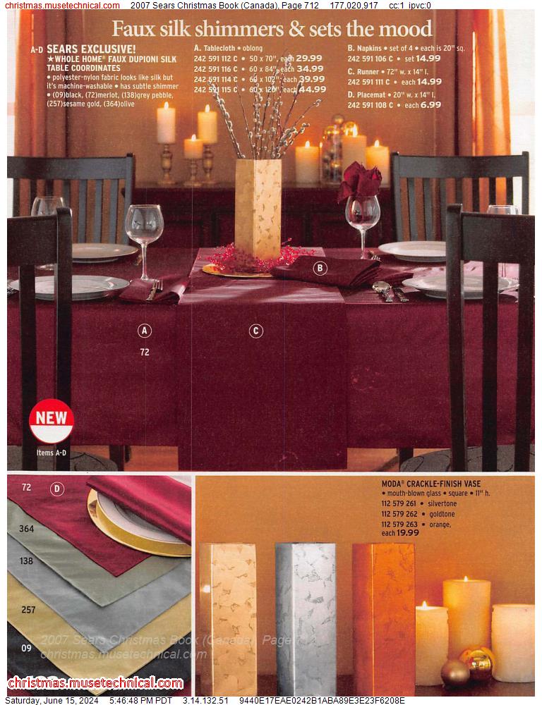 2007 Sears Christmas Book (Canada), Page 712