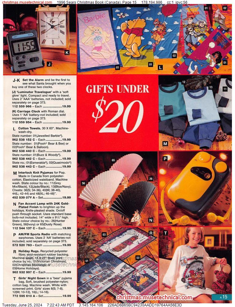 1996 Sears Christmas Book (Canada), Page 15