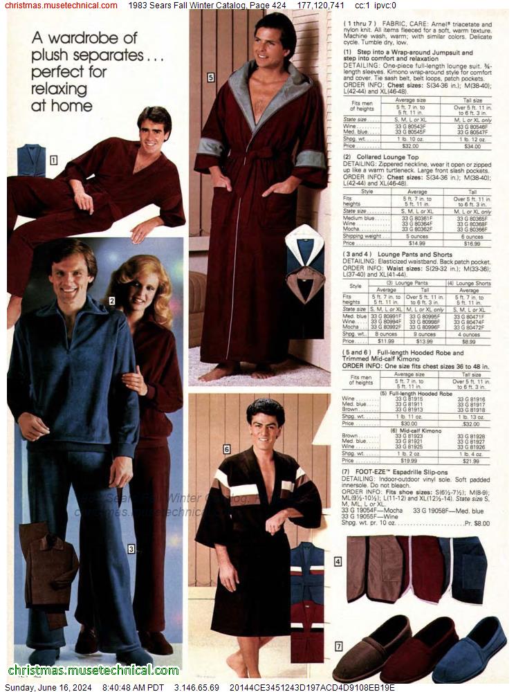 1983 Sears Fall Winter Catalog, Page 424