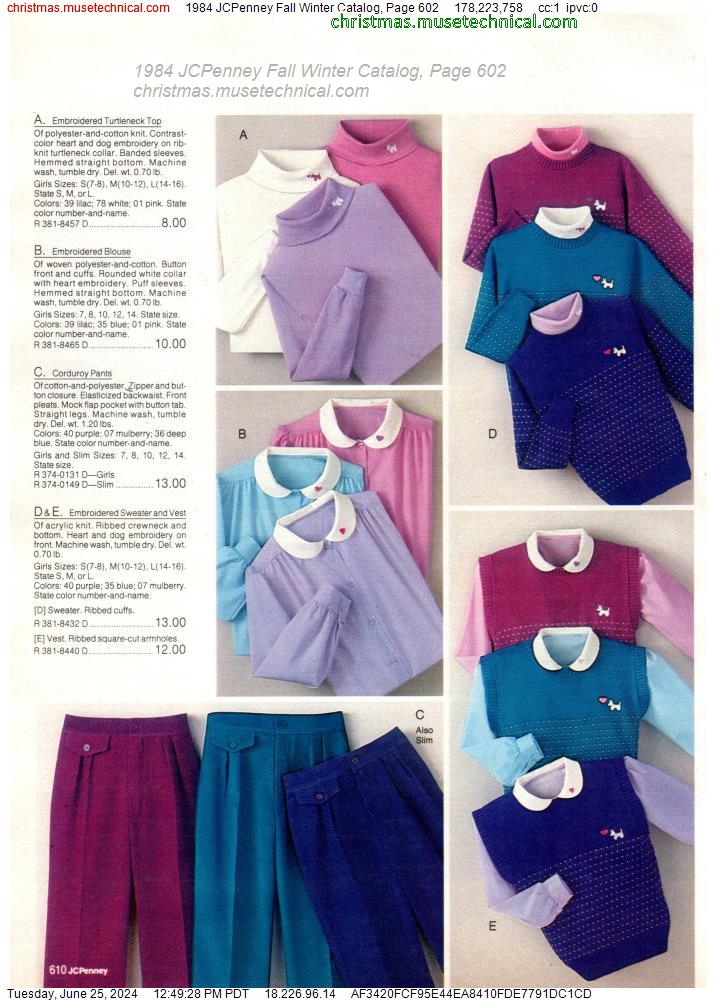 1984 JCPenney Fall Winter Catalog, Page 602