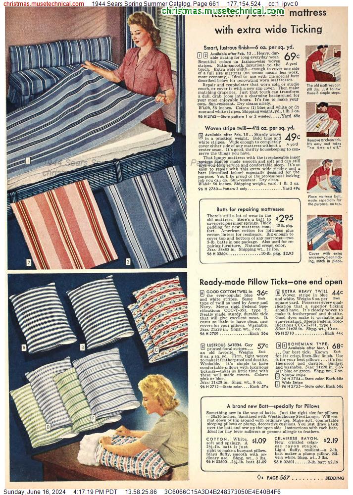 1944 Sears Spring Summer Catalog, Page 661