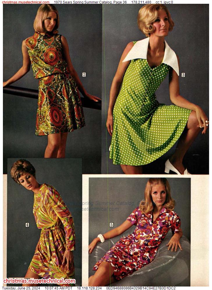1970 Sears Spring Summer Catalog, Page 36