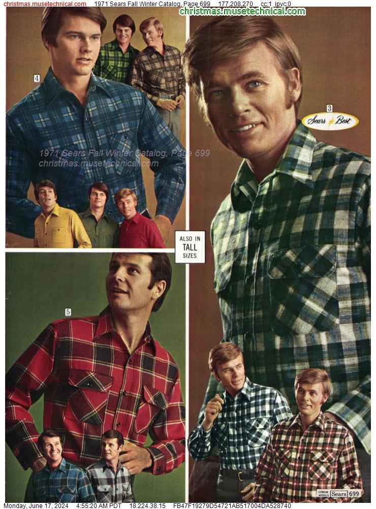 1971 Sears Fall Winter Catalog, Page 699