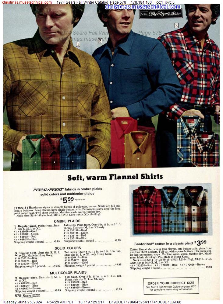 1974 Sears Fall Winter Catalog, Page 578