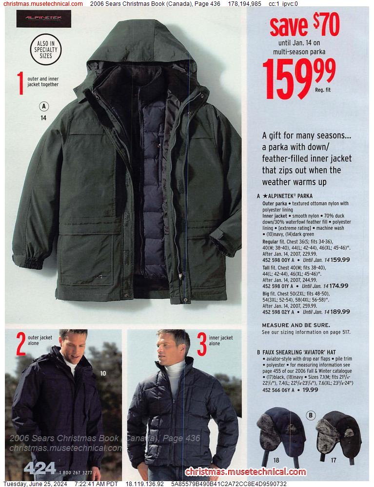 2006 Sears Christmas Book (Canada), Page 436