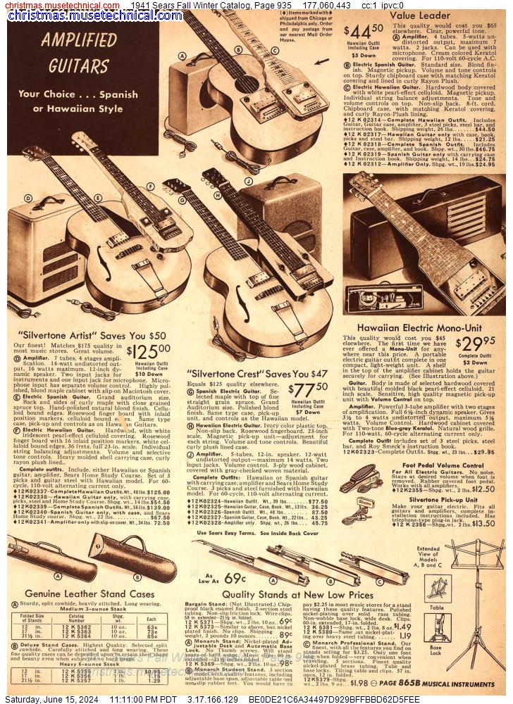 1941 Sears Fall Winter Catalog, Page 935