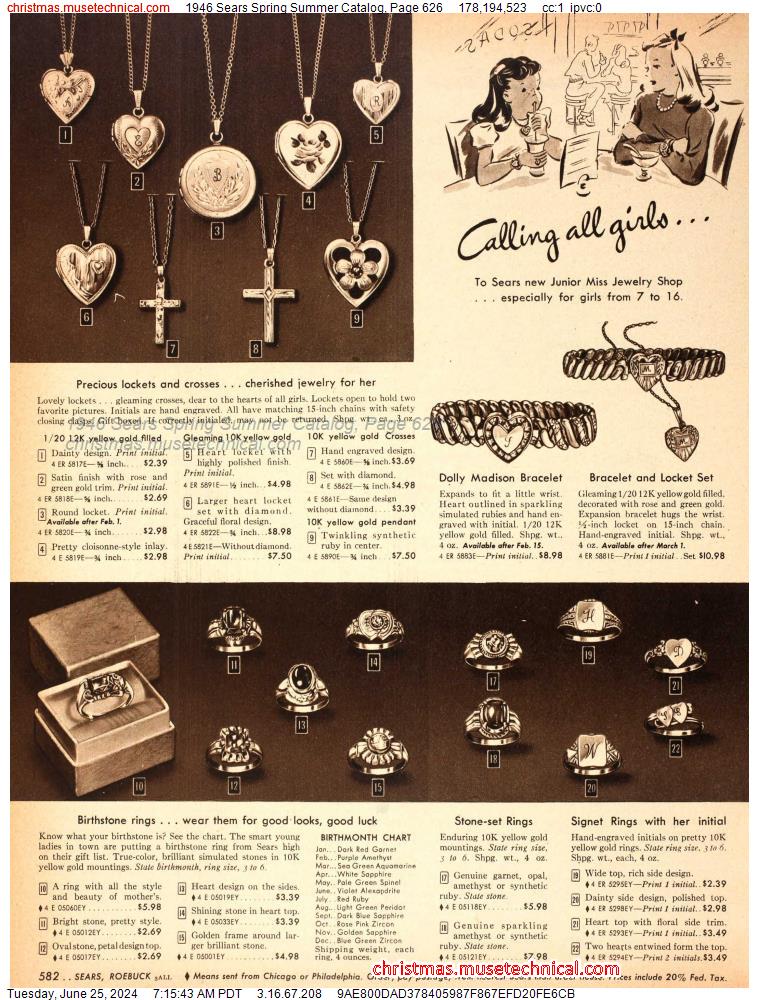 1946 Sears Spring Summer Catalog, Page 626