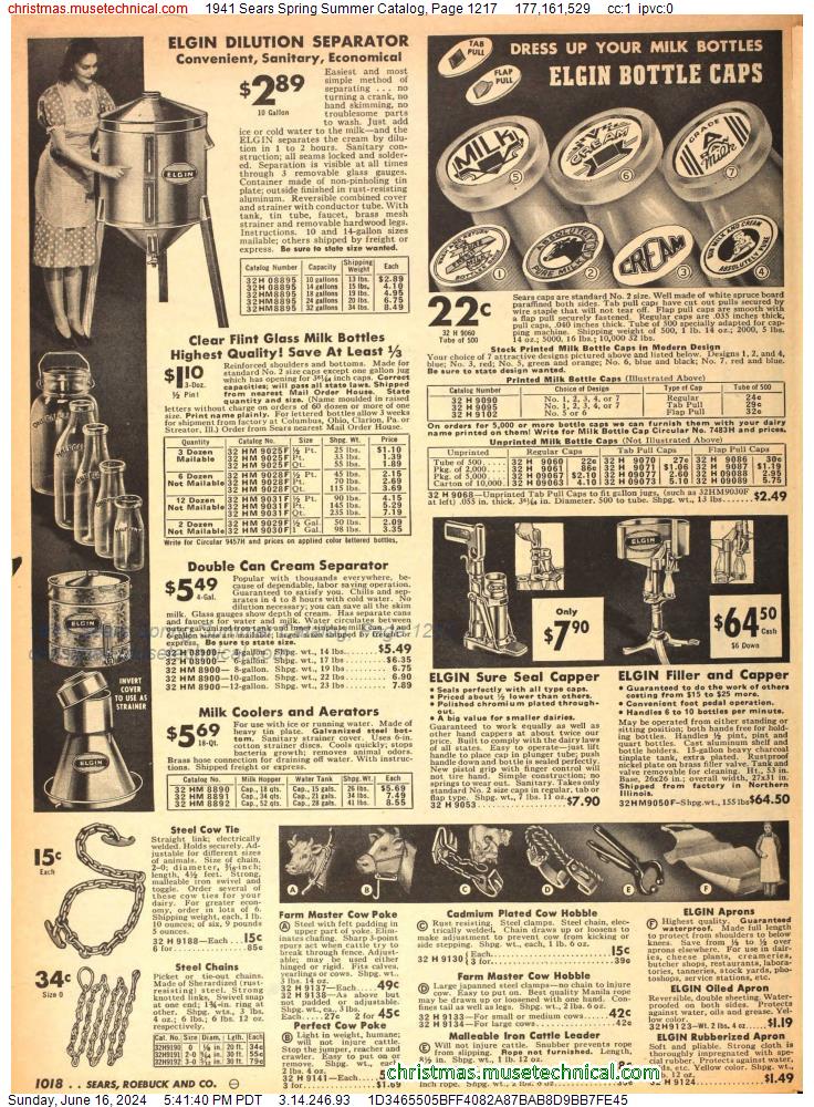1941 Sears Spring Summer Catalog, Page 1217