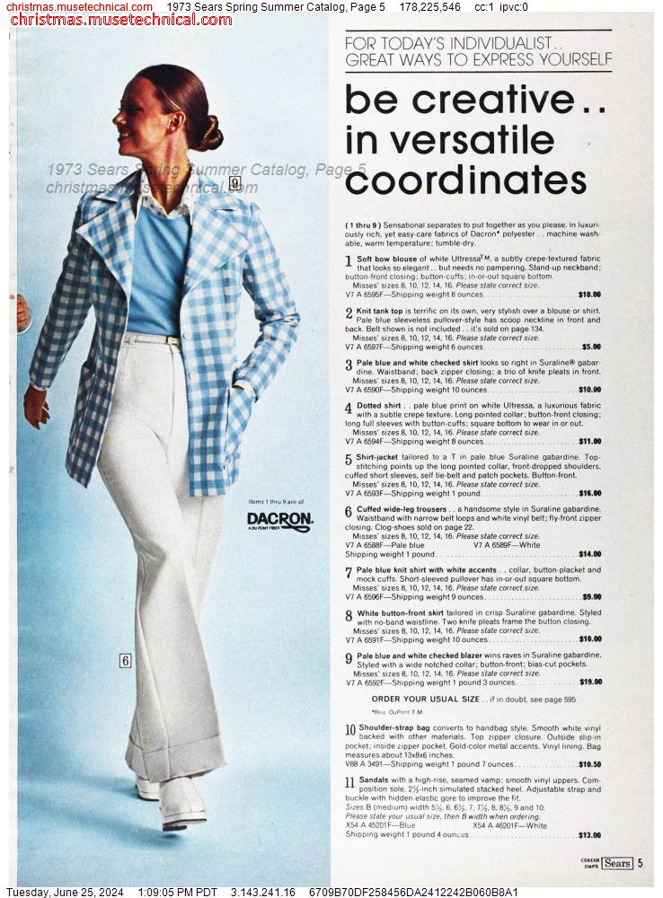 1973 Sears Spring Summer Catalog, Page 5