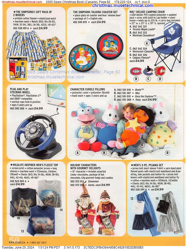 2005 Sears Christmas Book (Canada), Page 62