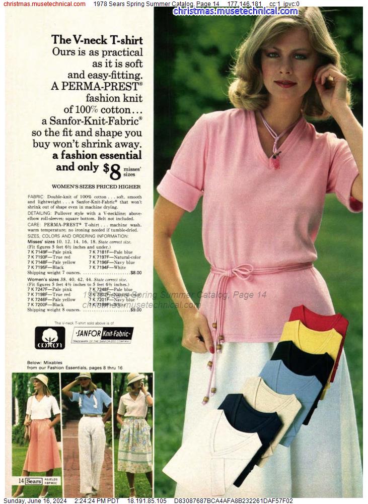 1978 Sears Spring Summer Catalog, Page 14
