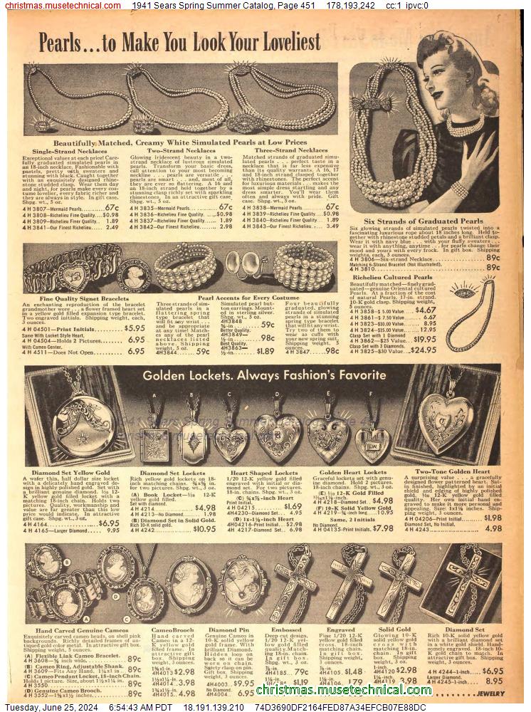 1941 Sears Spring Summer Catalog, Page 451