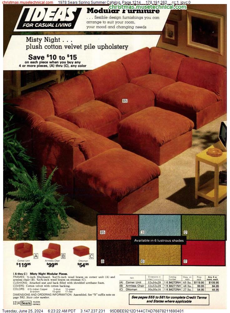 1978 Sears Spring Summer Catalog, Page 1214