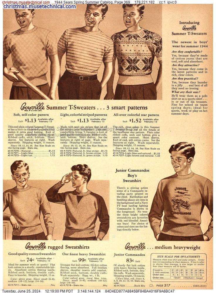 1944 Sears Spring Summer Catalog, Page 369