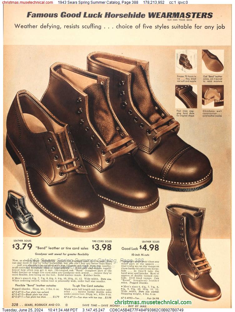 1943 Sears Spring Summer Catalog, Page 388
