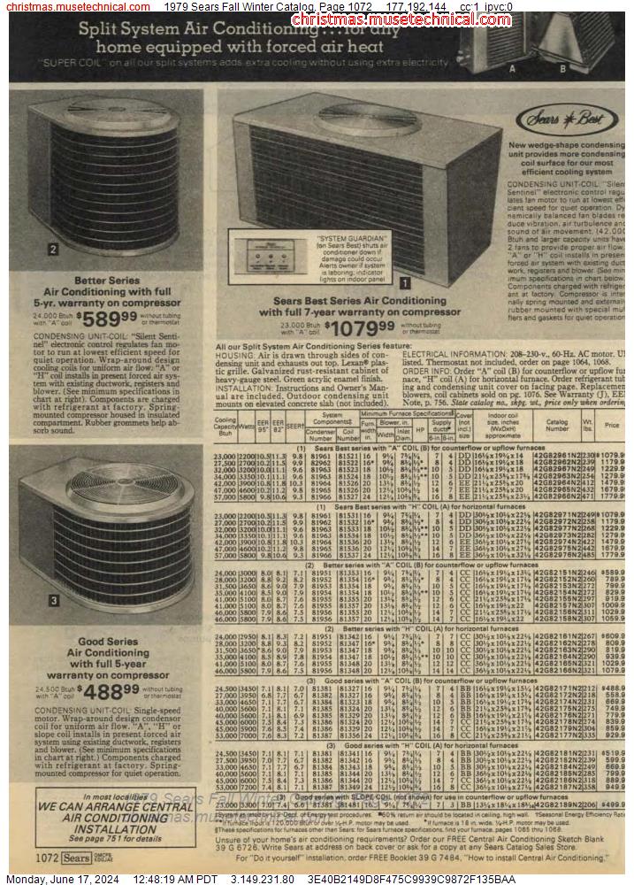 1979 Sears Fall Winter Catalog, Page 1072