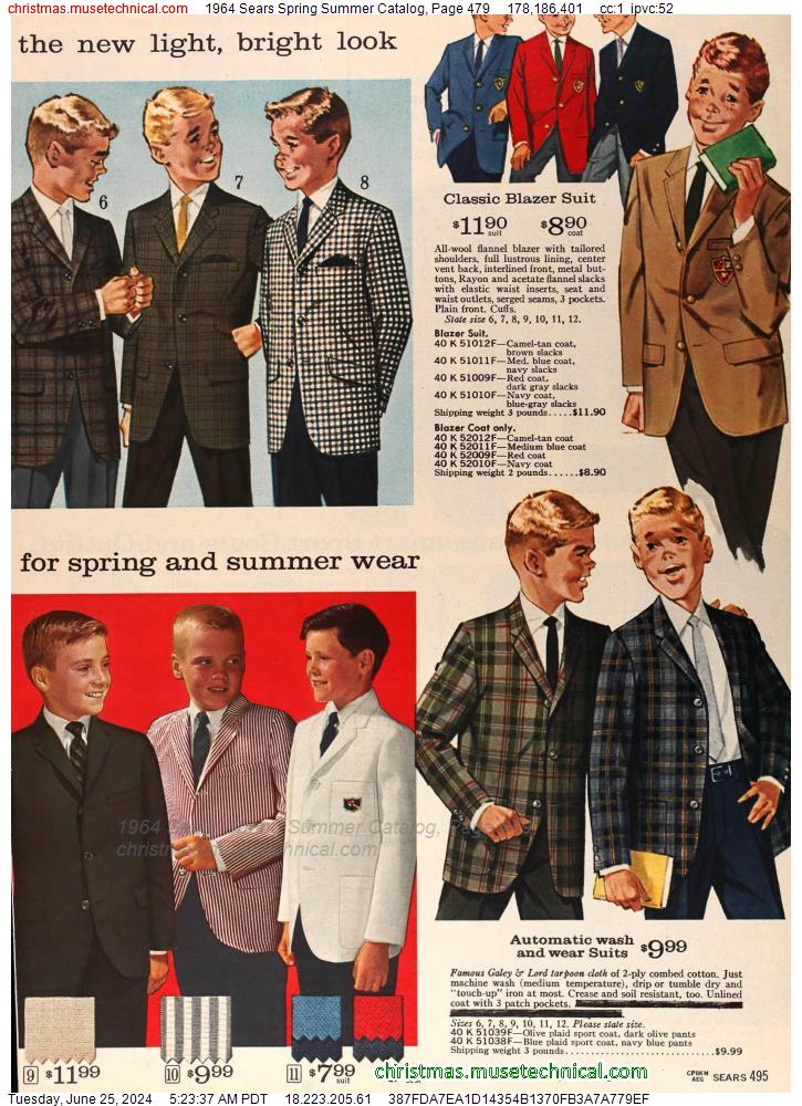 1964 Sears Spring Summer Catalog, Page 479