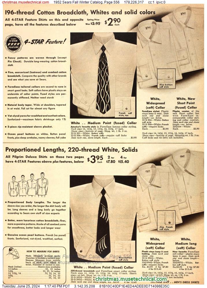 1952 Sears Fall Winter Catalog, Page 556