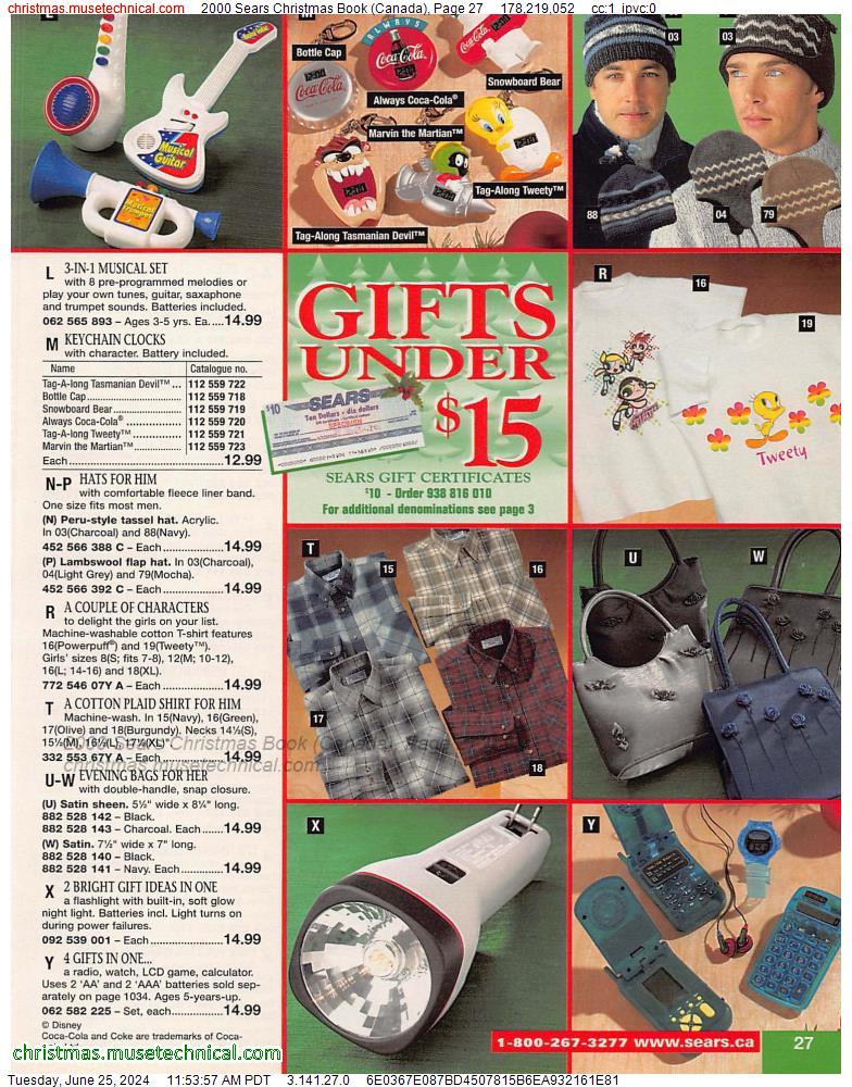 2000 Sears Christmas Book (Canada), Page 27