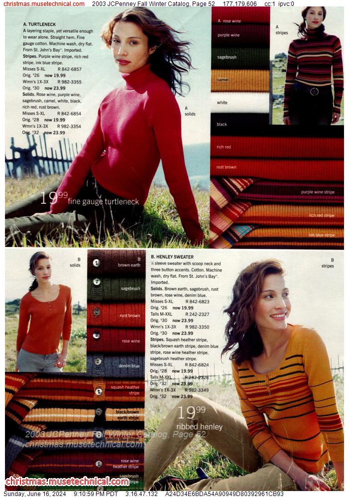 2003 JCPenney Fall Winter Catalog, Page 52
