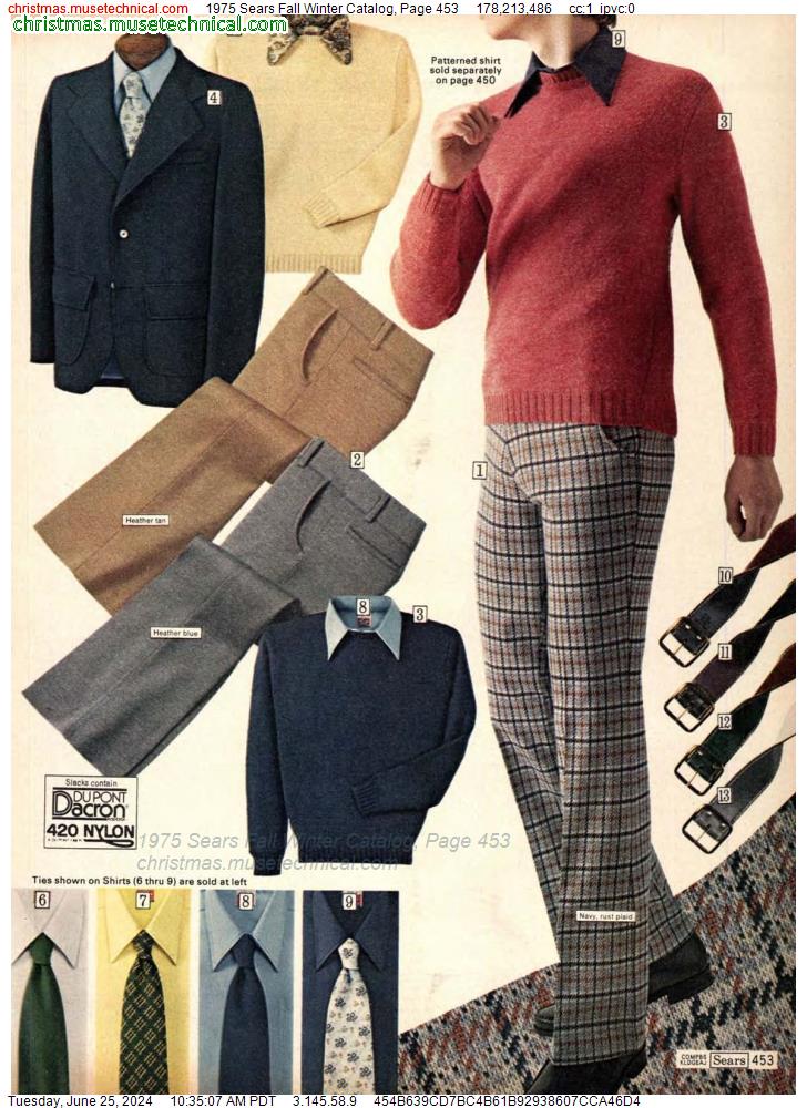 1975 Sears Fall Winter Catalog, Page 453