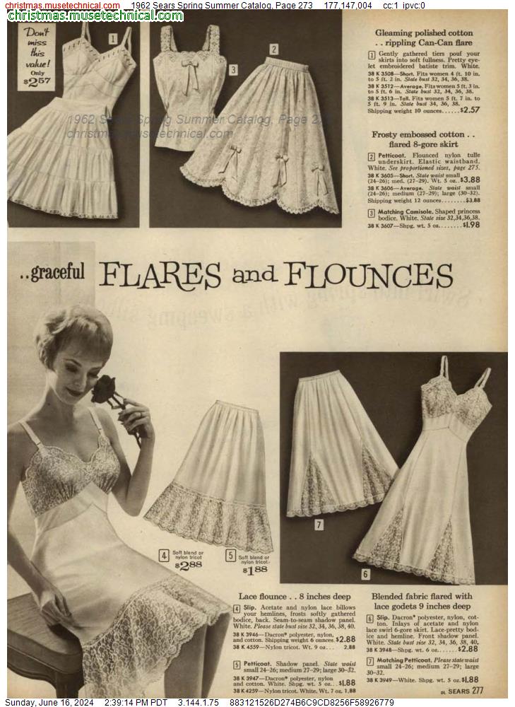 1962 Sears Spring Summer Catalog, Page 273