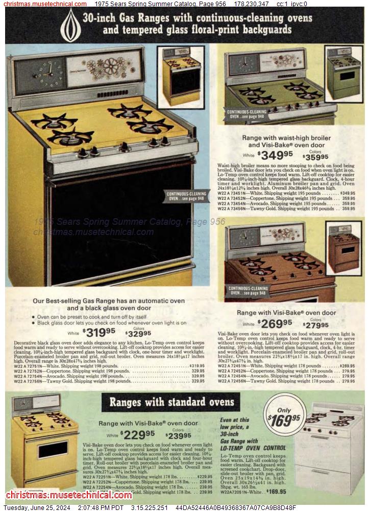 1975 Sears Spring Summer Catalog, Page 956