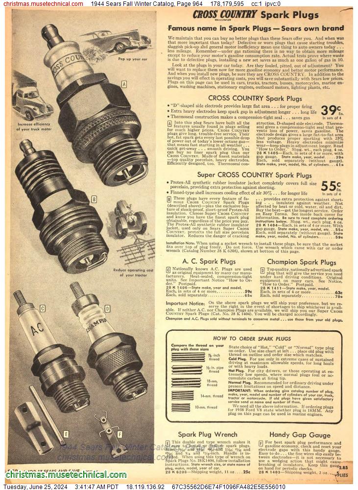 1944 Sears Fall Winter Catalog, Page 964