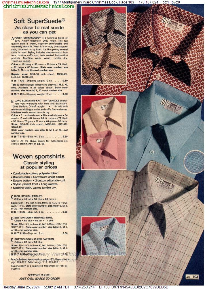 1977 Montgomery Ward Christmas Book, Page 103