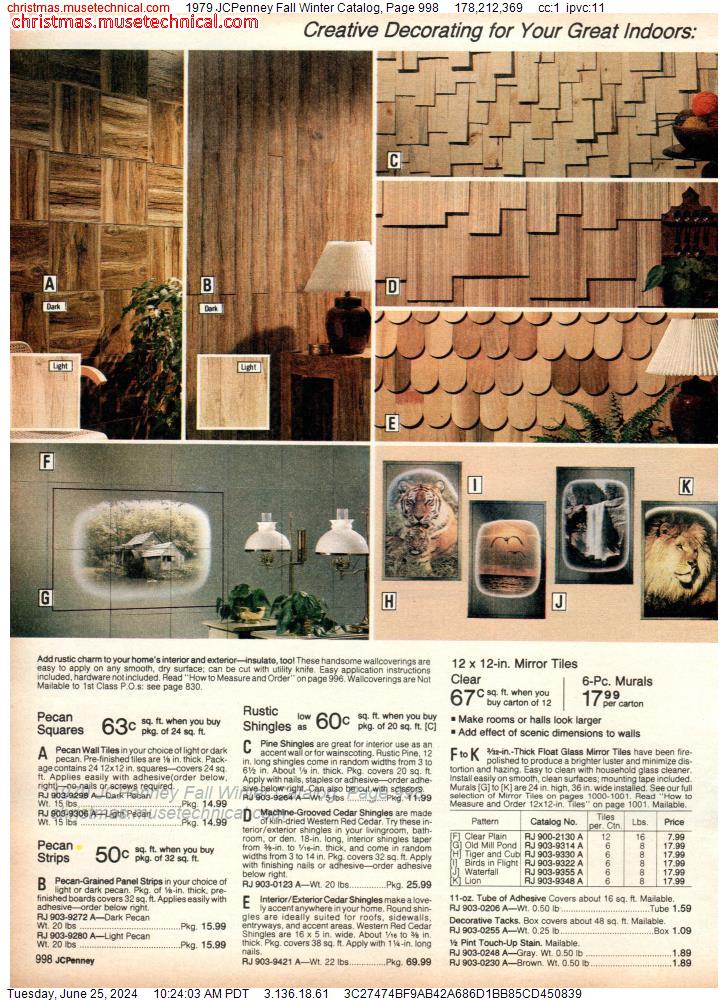 1979 JCPenney Fall Winter Catalog, Page 998