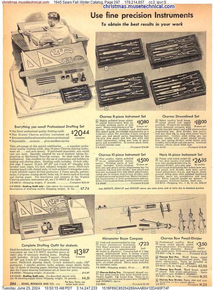 1945 Sears Fall Winter Catalog, Page 297