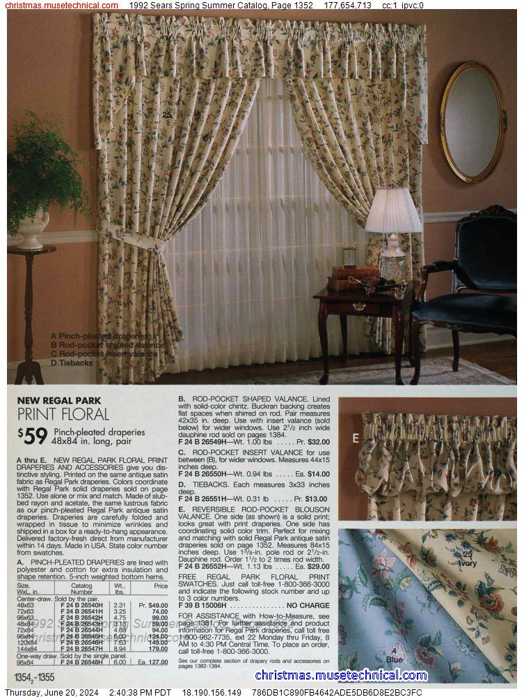 1992 Sears Spring Summer Catalog, Page 1352