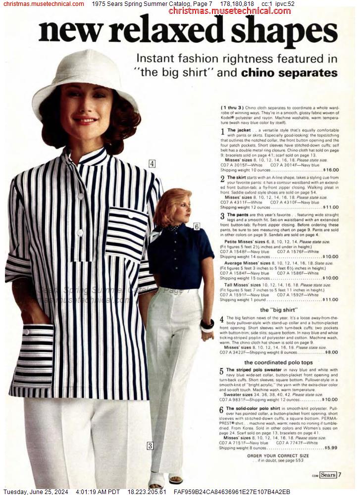 1975 Sears Spring Summer Catalog, Page 7