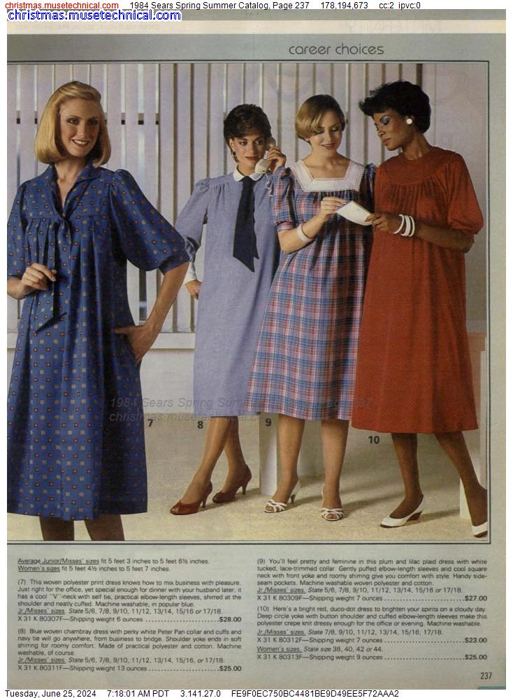 1984 Sears Spring Summer Catalog, Page 237